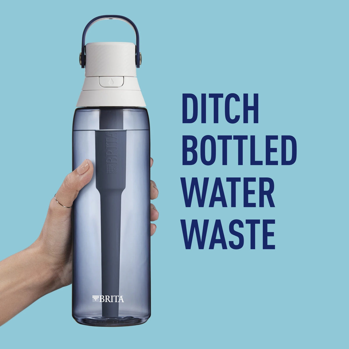 26oz Leak Proof Filtered Water Bottle with Straw G690
