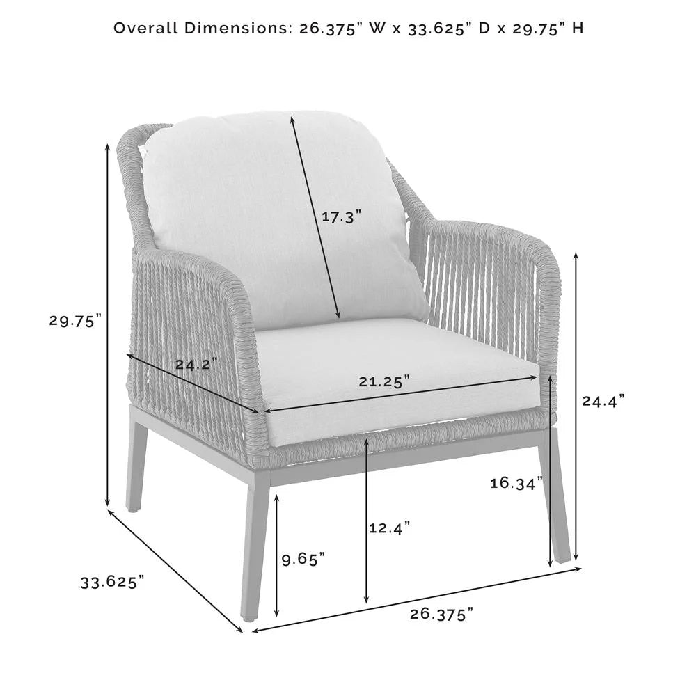 Gray Brown Wicker Outdoor Armchair Set S5055