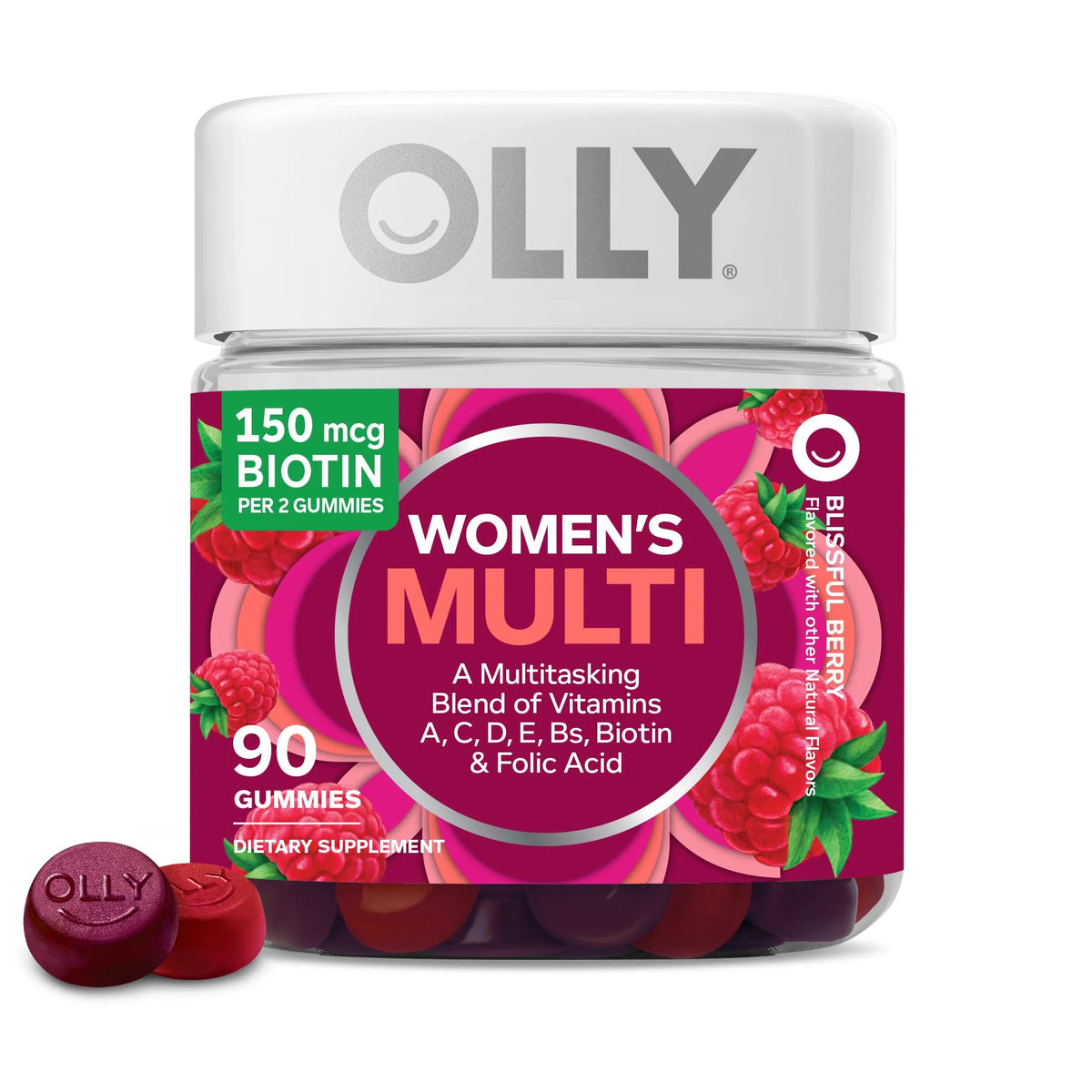 Women's Multivitamin Gummy, Berry Flavor, 90 Count A585