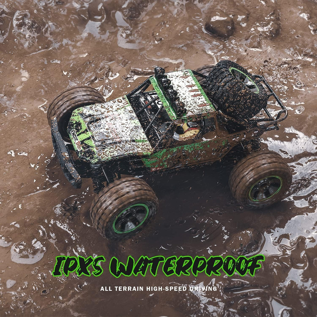 Green 4WD RC Monster Truck V7207