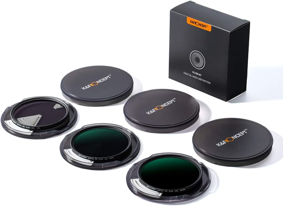 46mm ND8 ND64 CPL Circular Polarizer Filter Kit with Multi-Layer Coatings, Pack of 2 P17713