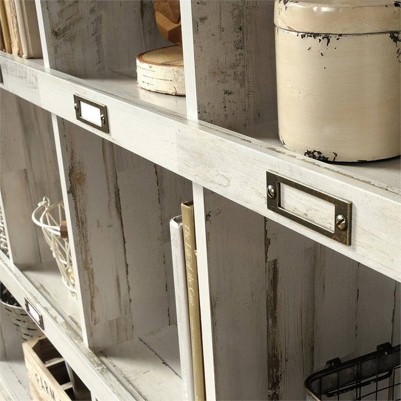 White 10-Cubby Engineered Wood Bookcase B141215