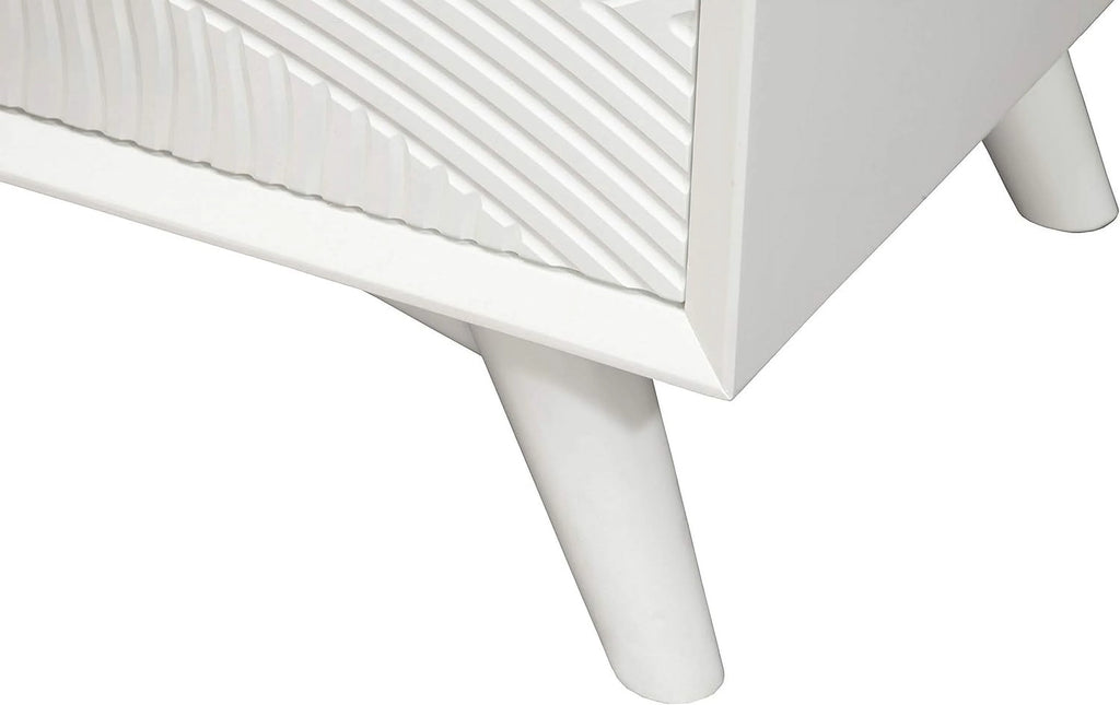 White 2 Drawer Nightstand J663506
