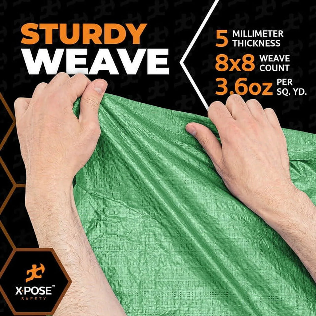Blue 8' x 10' Waterproof Poly Tarp M1163