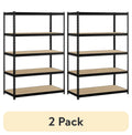 5-Shelf Steel Freestanding Shelving Unit Black A333514