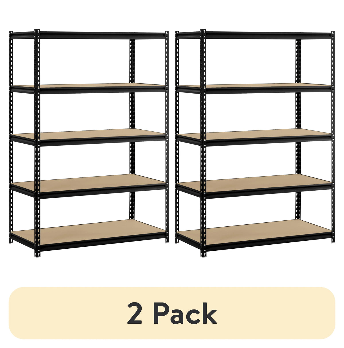 5-Shelf Steel Freestanding Shelving Unit Black A333514