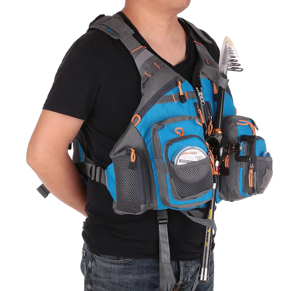 Outdoor Padded Fishing Life Jacket Swimming Sailing Waistcoat Floatation Device S928019