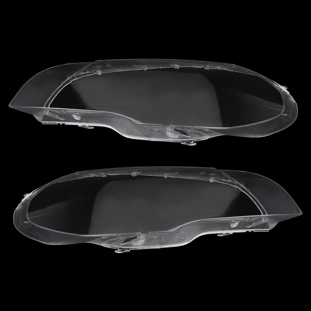 Left+Right Headlight Headlamp Clear Lens Shell Cover E519916