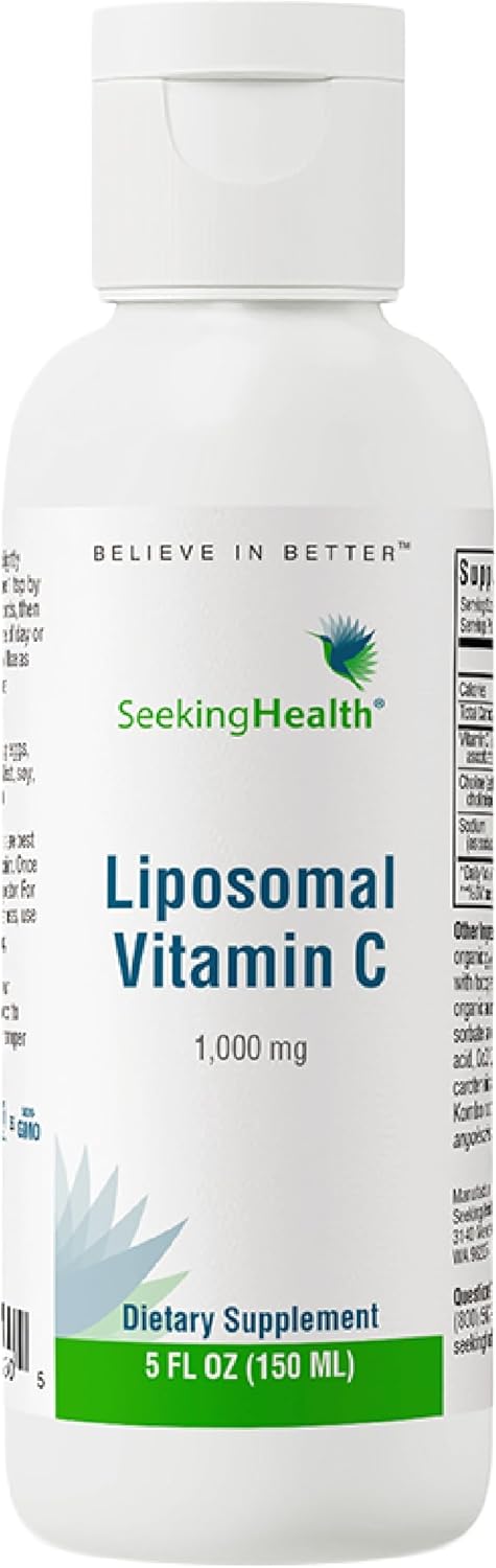 Liposomal Vitamin C Liquid Supplement, Natural Lemon, 5 Oz I7584