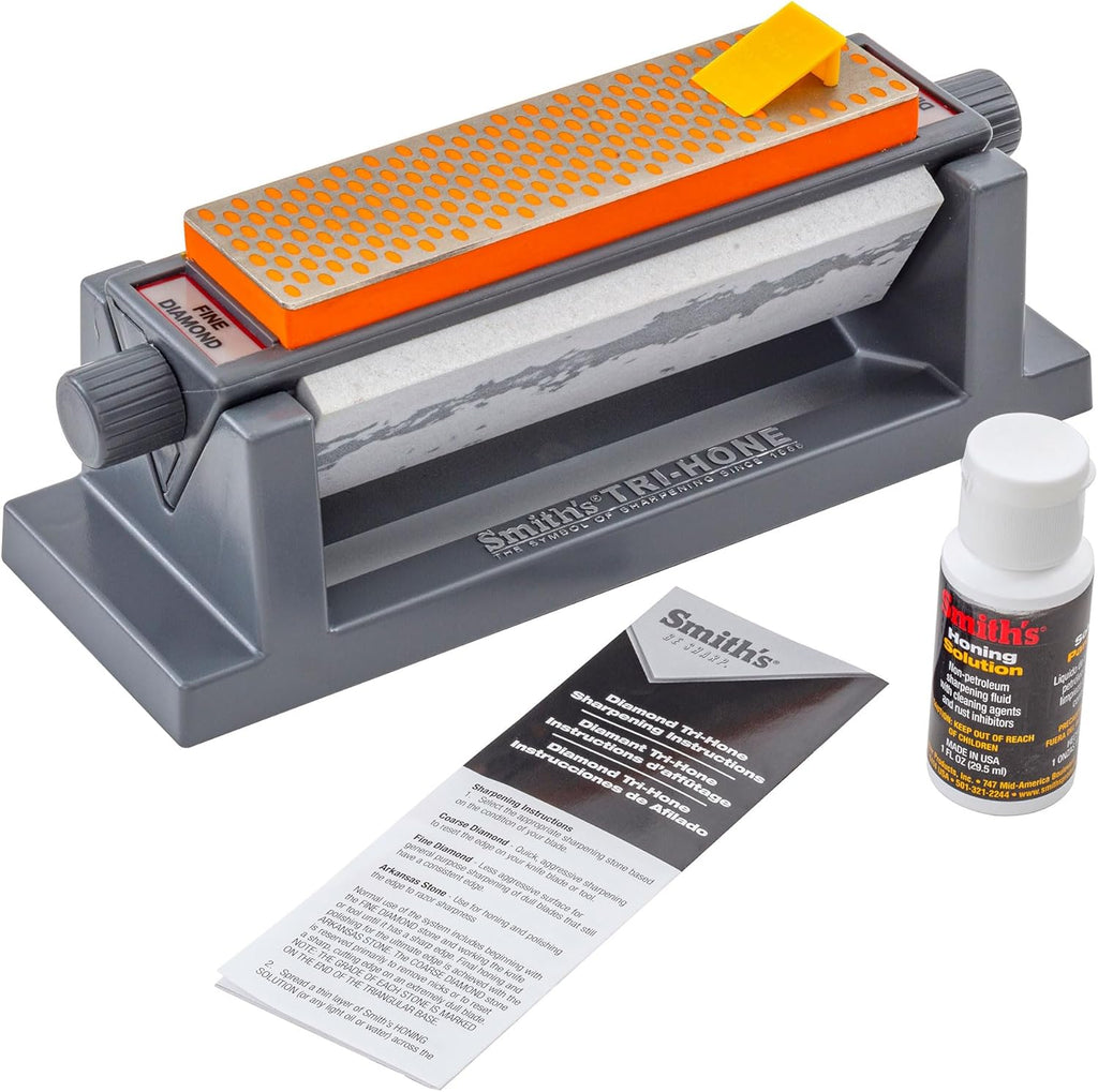 6" Diamond Sharpening Stone System - Grey - Fine, Natural, & Coarse Stones B955031