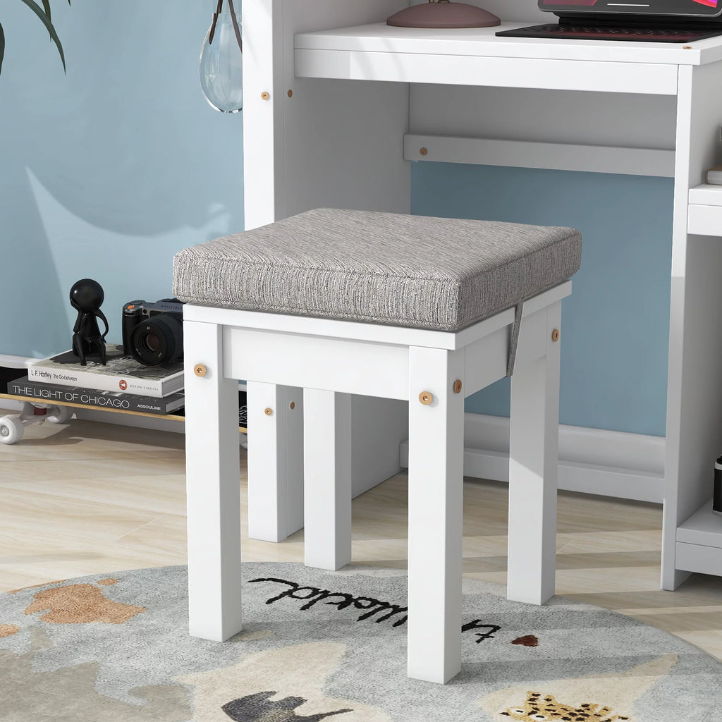 White House-Shaped Desk with Stool S4265