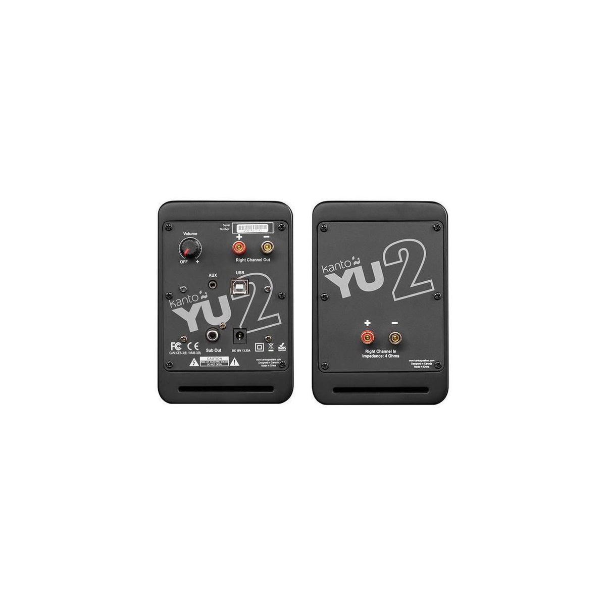 Matte Gray Powered Desktop Speakers U57620