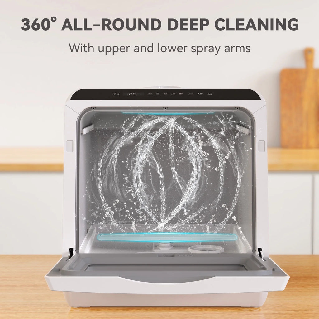 Portable Countertop Dishwasher with 5L Built-in Water Tank D82046