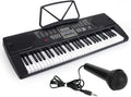 61 Key Digital Piano Portable Electronic Keyboard with Built-In Speaker, Microphone, Music Stand K374490