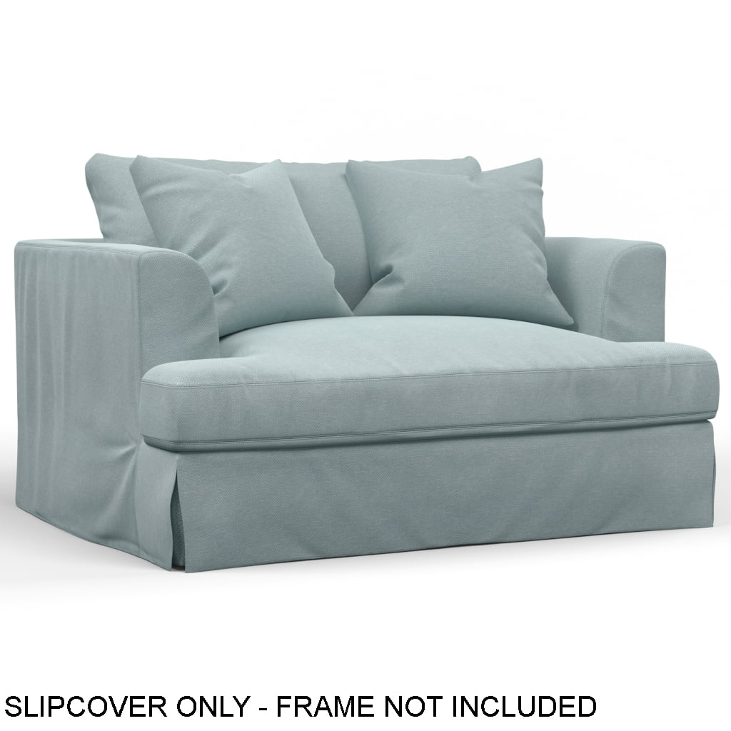 Blue Fabric Slipcover for Chair and A Half E967741