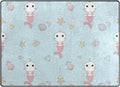 Cute Cat Unicorn Mermaid Lightweight Area Rug I210249