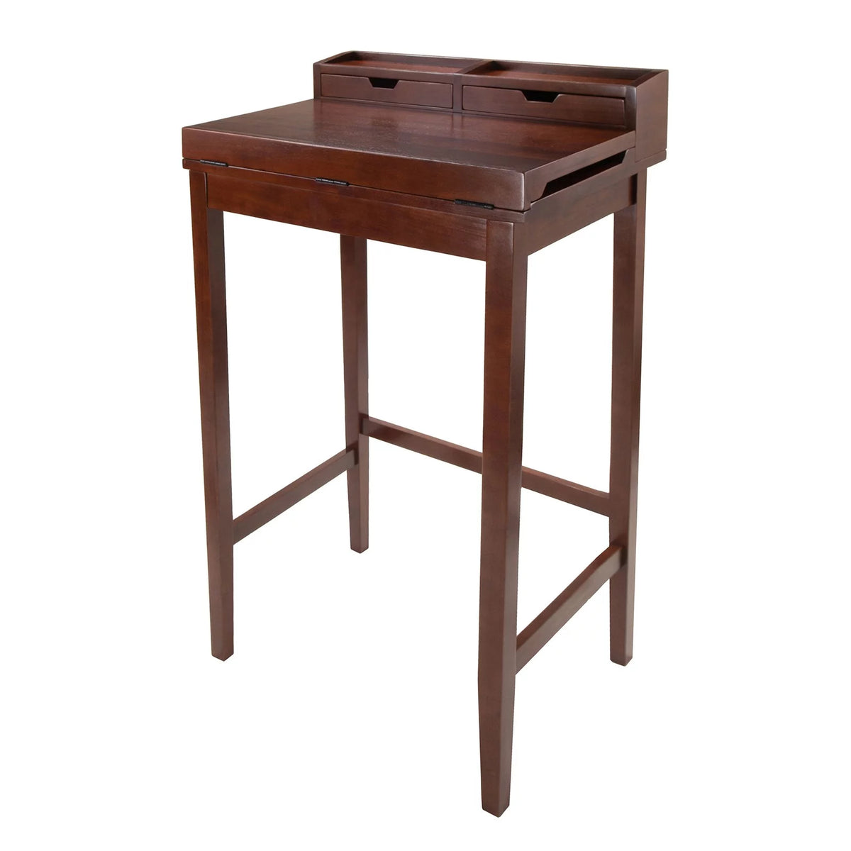 Walnut Finish High Desk S48557