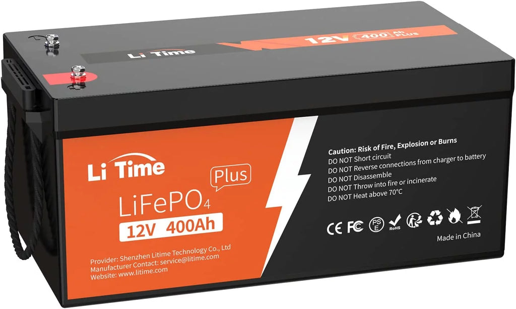 12V 400Ah Lithium LiFePO4 Battery with 250A BMS R962