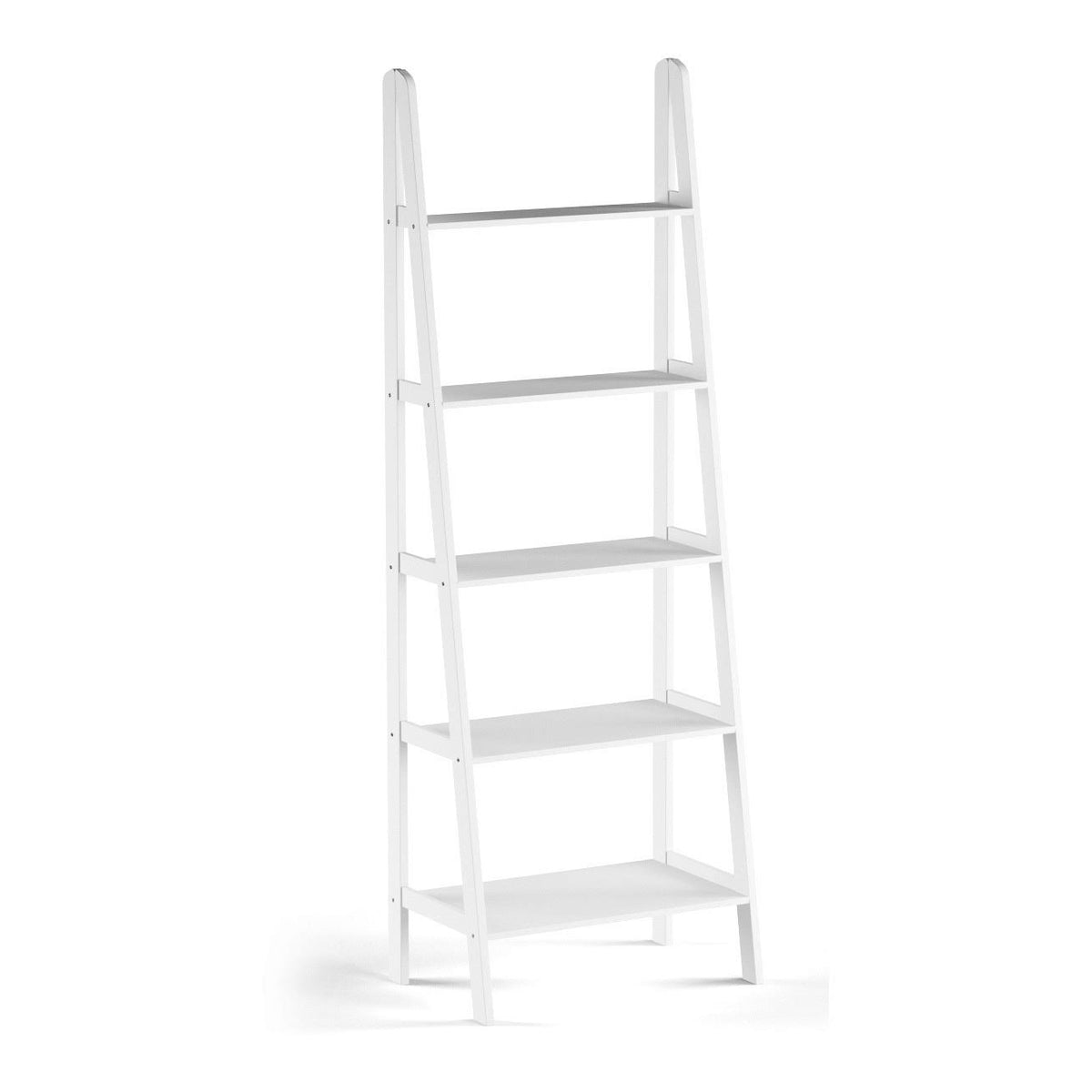 Espresso 5-Shelf Ladder Bookcase D499