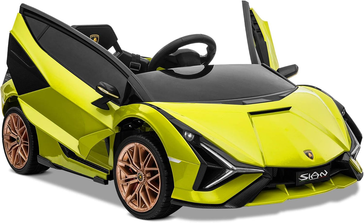Green 12V Electric Ride On Toy Car with Remote Control W12382