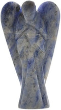 Carved Angel Healing Crystal Gemstone with Gift Pouch P106