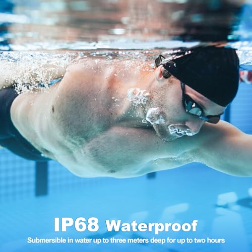 Bone Conduction Open-Ear Bluetooth Headphones with 32GB MP3 IP68 Waterproof Y354500