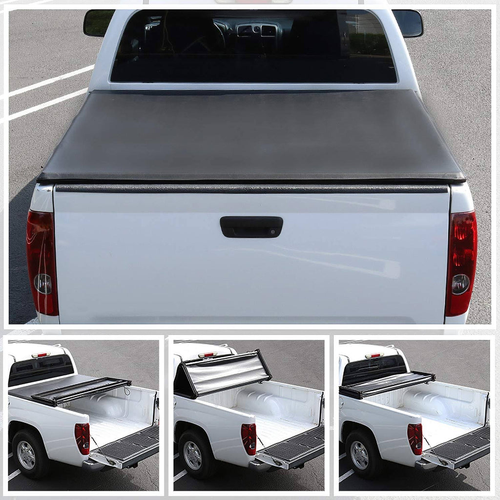 Tri-Fold Tonneau Cover for Nissan Frontier King Cab G730