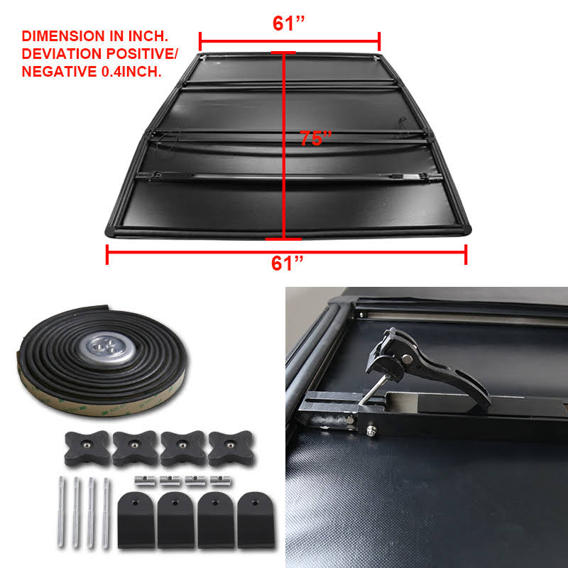 Tri-Fold Tonneau Cover for Nissan Frontier King Cab G730