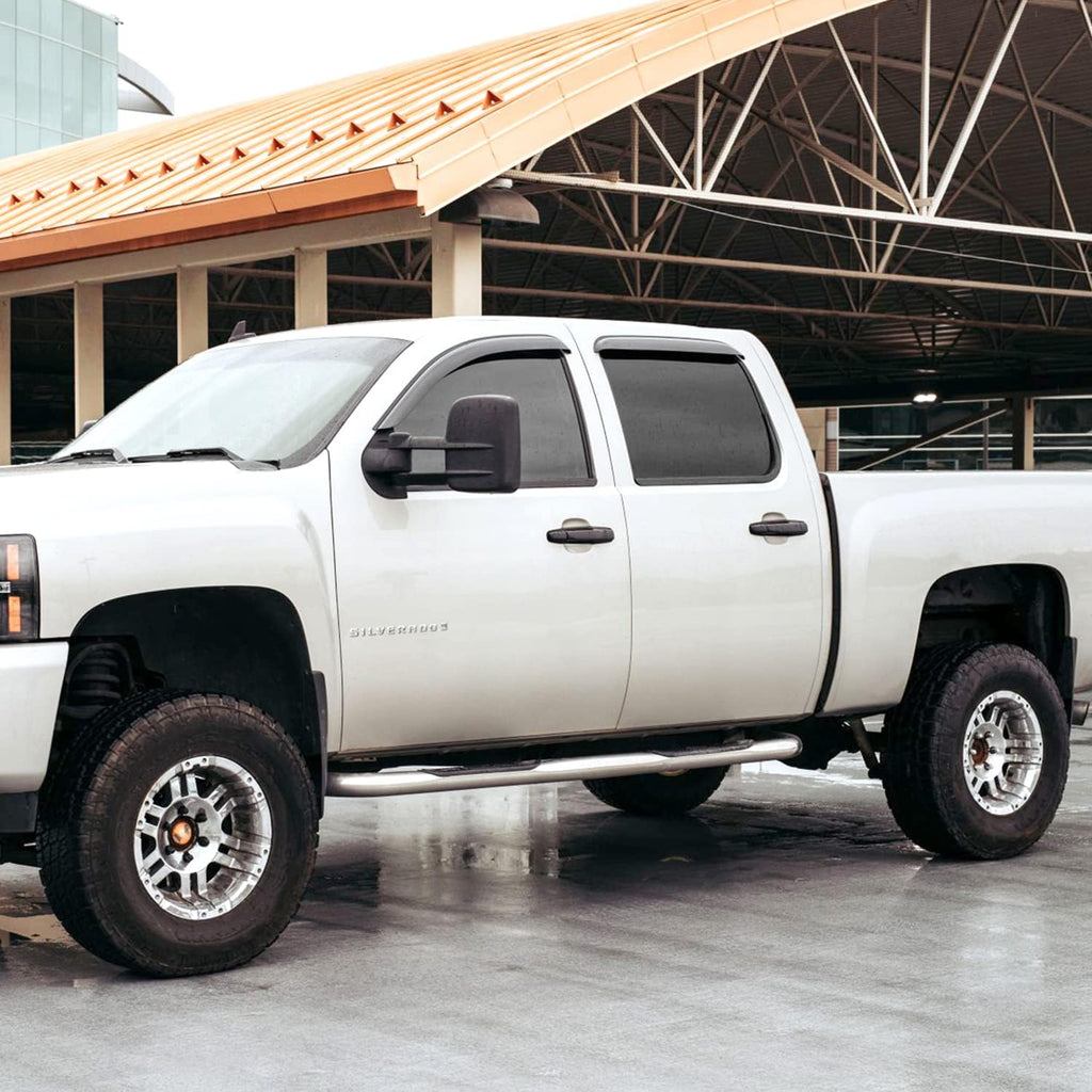 Rain Guards for 2007-2013 Chevrolet Silverado/GMC Sierra 1500 Crew Cab, 4pcs T950