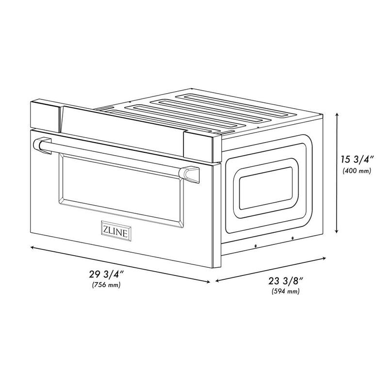24 in. 1000-Watt Built-In Microwave Drawer Stainless Steel I422991