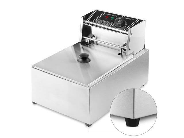 2500W 6 Liter Stainless Steel Electric Deep Fryer with Basket I847247
