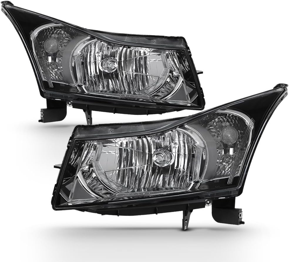 Driver Left + Passenger Right Side Pair Halogen Headlights for Chevy Cruze H4187
