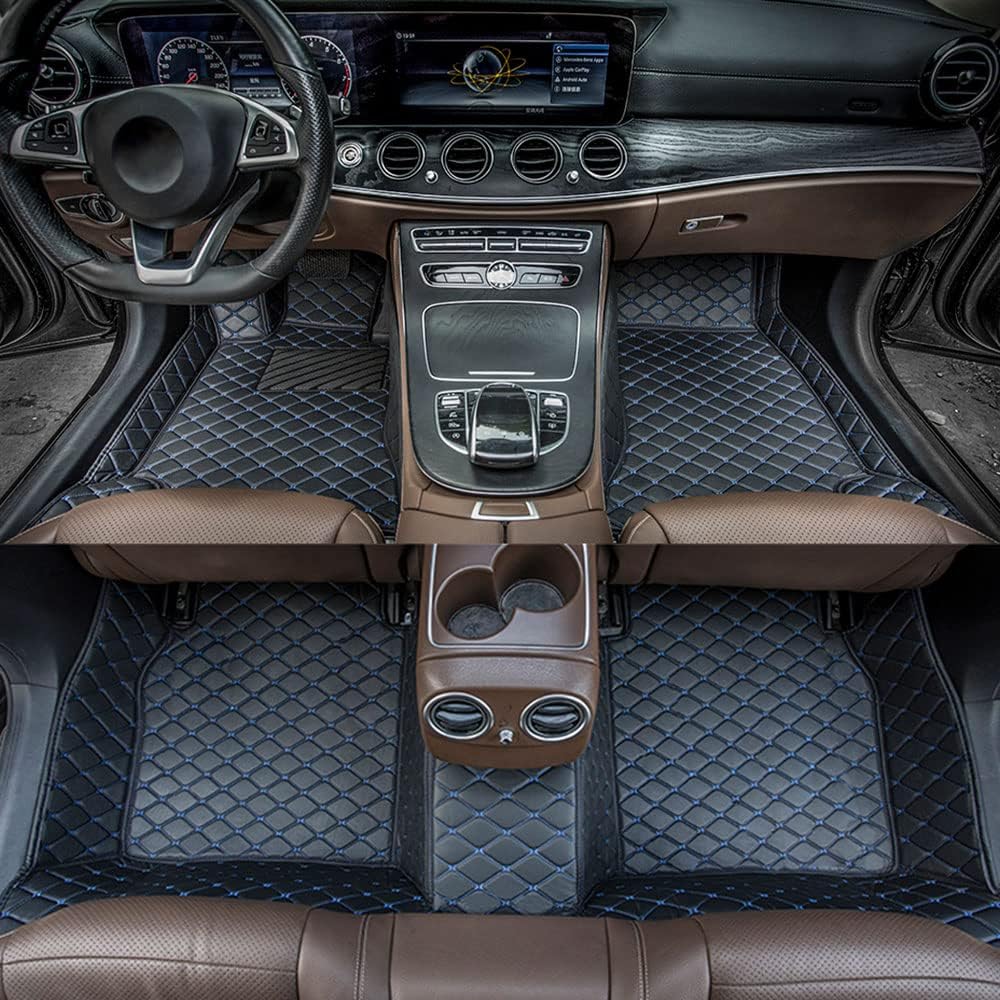 Car Floor Mats for Toyota Tundra 2001-2022 All Weather Non-Slip Leather Floor Liners L6421