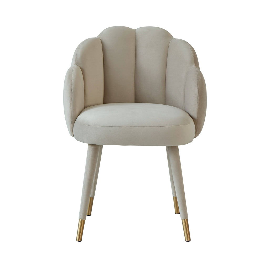 Light Grey Velvet Dining Chair H997716