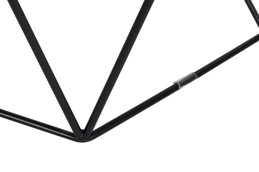 Geometric Side Table in Midnight Black W385031