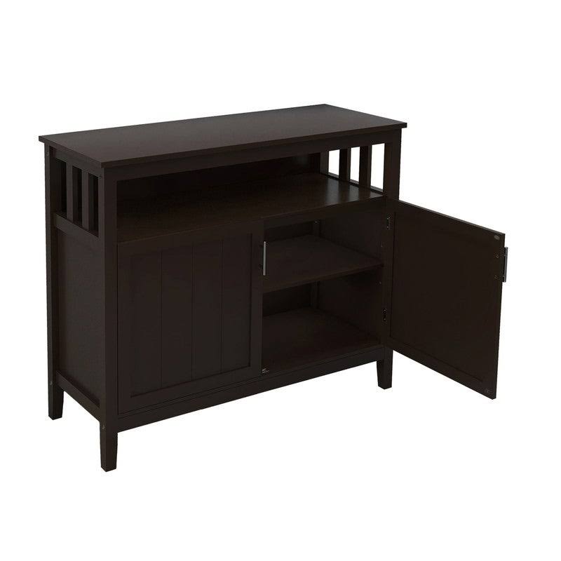 Wooden Kitchen Storage Sideboard Buffet Server Cabinet, Brown E35022