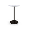Round White Marble Restaurant Table V380920