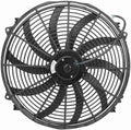 16" 12V Black Slim Electric Cooling Radiator Fan Assembly with Fan Mounting Kit Pack of 2 T2735