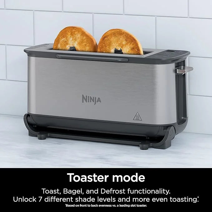 Open Box 2-IN-1 Compact Toaster Oven Stainless Steel S8403