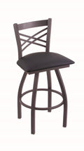 Swivel Stool with Dark Blue Seat O36770