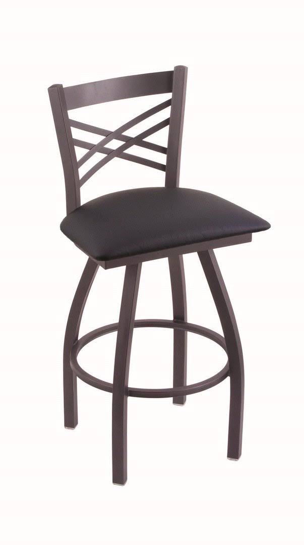 Swivel Stool with Dark Blue Seat O36770