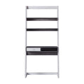 Modern Wood Writing Desk with Shelves E189
