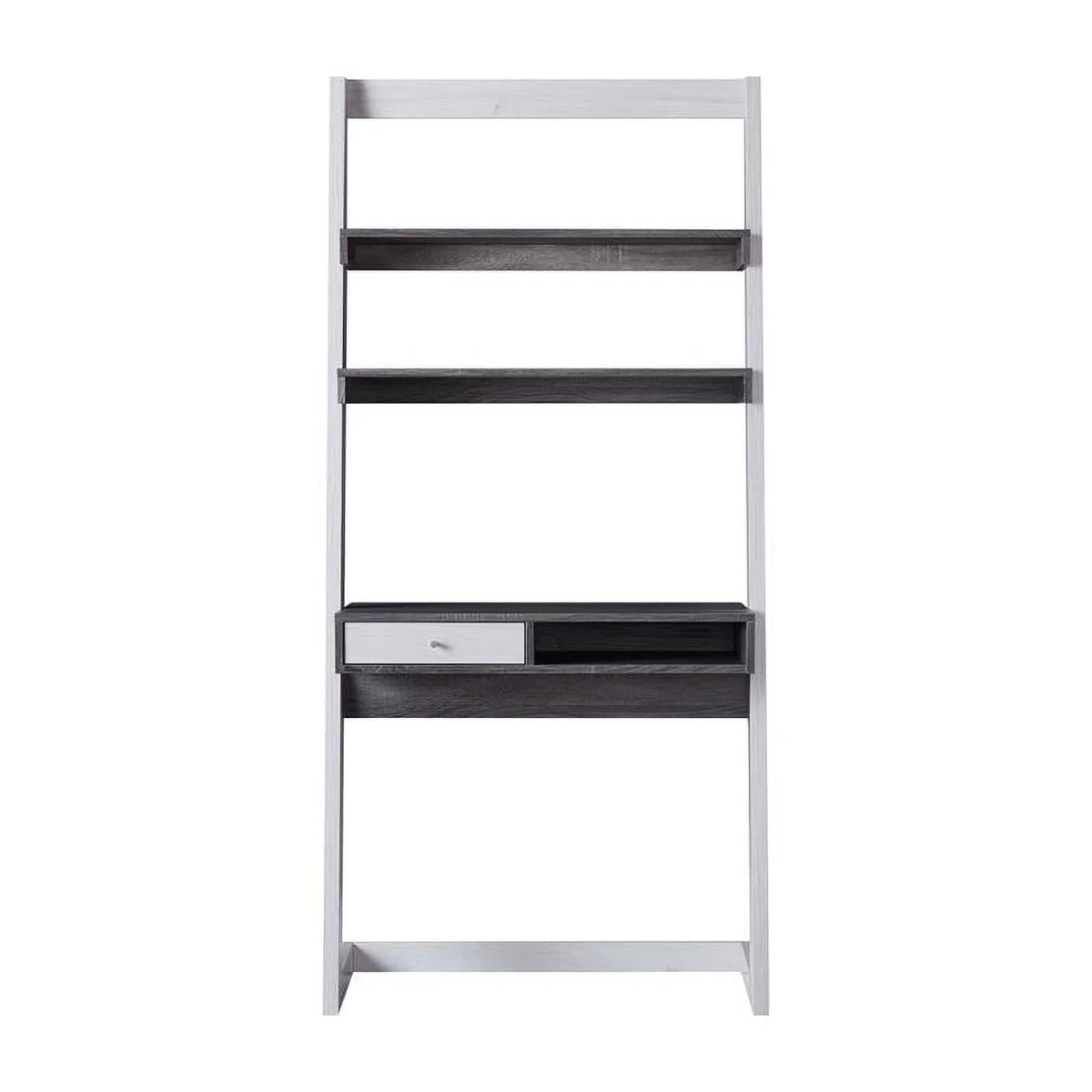 Modern Wood Writing Desk with Shelves E189