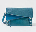 Teal Leather Crossbody W358666
