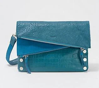 Teal Leather Crossbody W358666