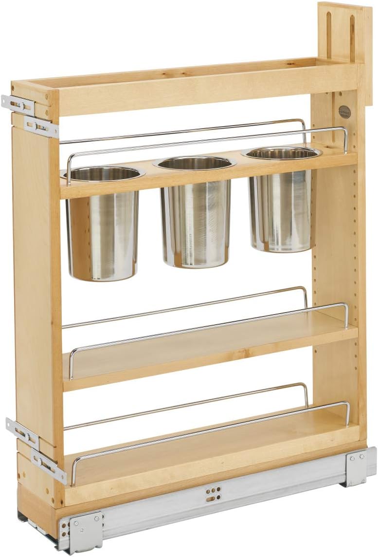 Kitchen Utensil Pull Out Cabinet Organizer with Soft-Close Slides G757