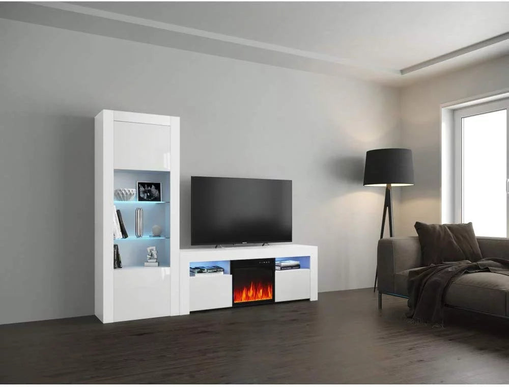 Electric Fireplace Wall Unit Entertainment Center I14507