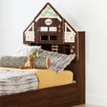 Twin Bookcase Headboard with Decals N610477