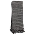 Honeycomb Pattern Hand Woven 50 x 60 inch Throw Blanket with Hand Tied Tassels H77391
