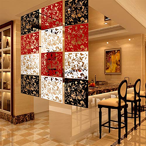 White 12 pcs PVC Room Divider F756